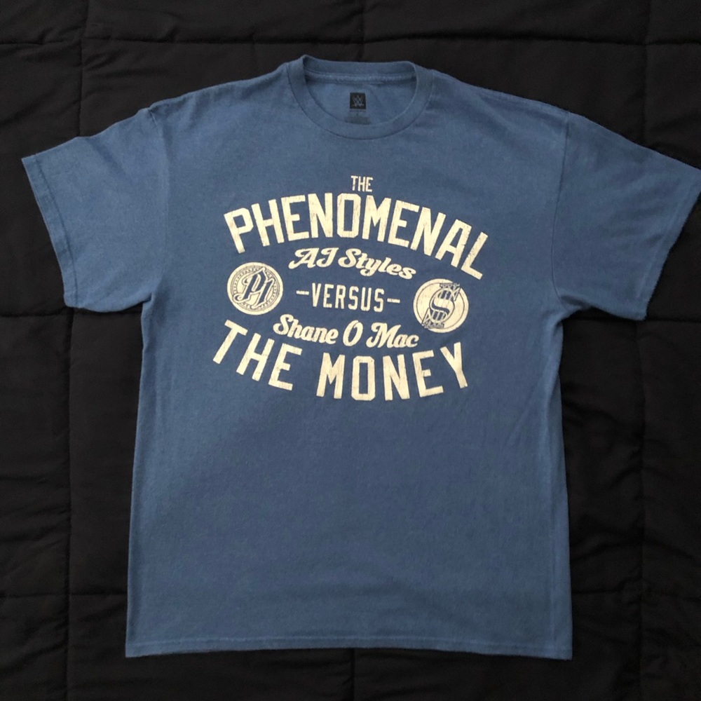 WWE licensed WrestleMania 33 T-shirt- “AJ Styles vs Shane O Mac” - Large